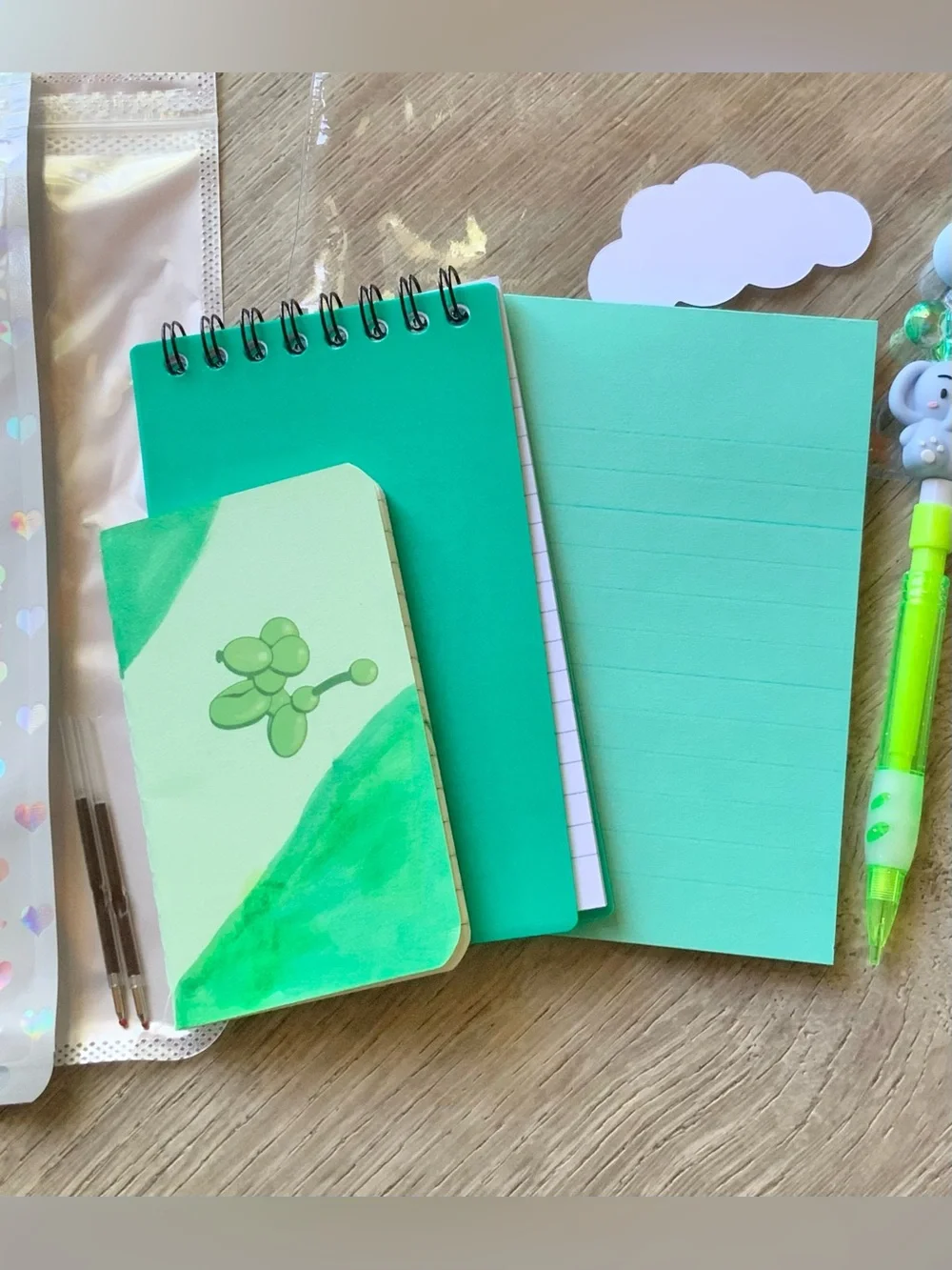 NEW📚 Hand Crafted Beaded Pen & Pencil Stationery Set OS